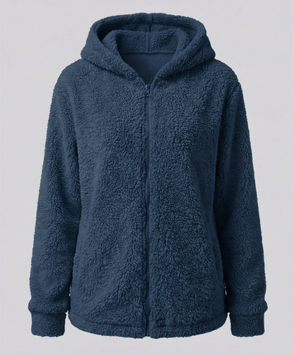 Damen Teddy Fleece Jacke