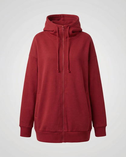Damen Winterhoodie Kuschel Fleece