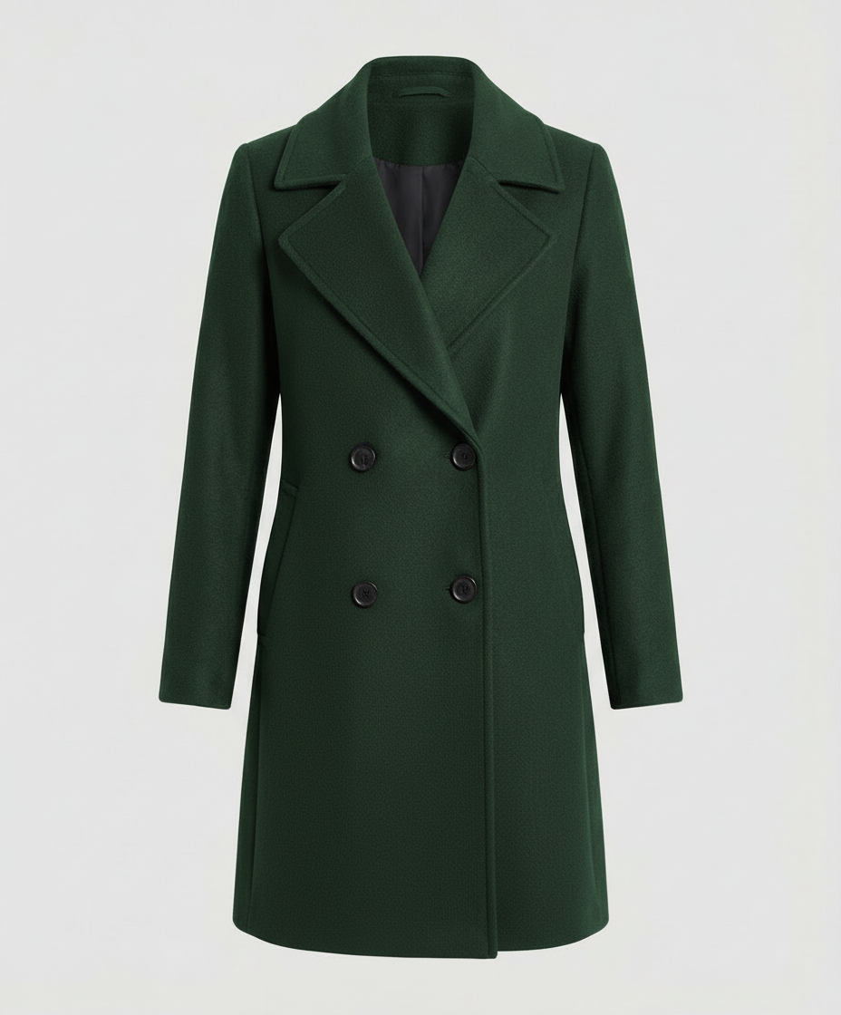 Damen Mantel Herbst Polyester Lang