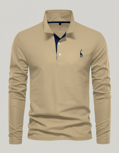 Herren Poloshirt Atmungsaktives Baumwoll Weiß
