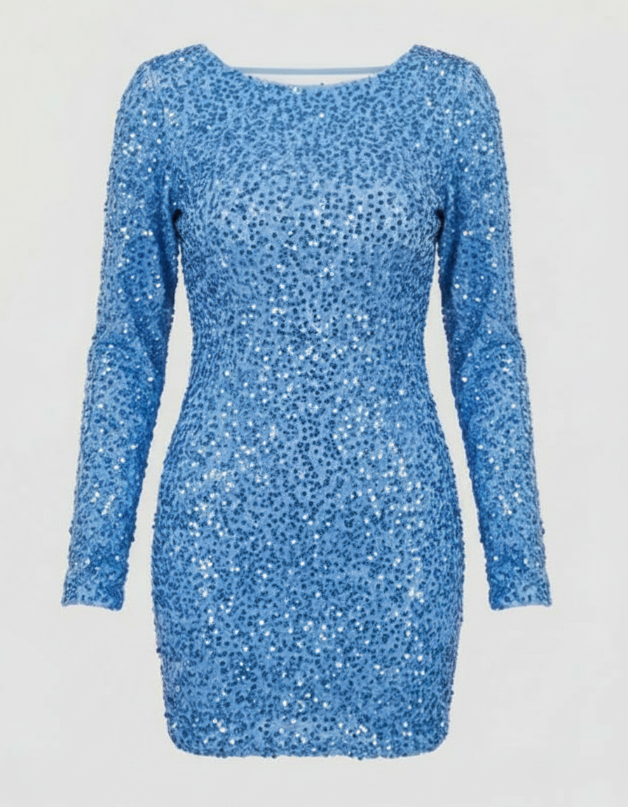 Damen Cocktailkleid Offene Rückseite Elegant