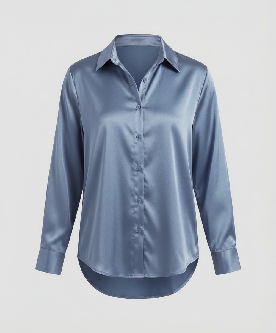 Herren Langarmhemd Elegantes Baumwolle Weiß