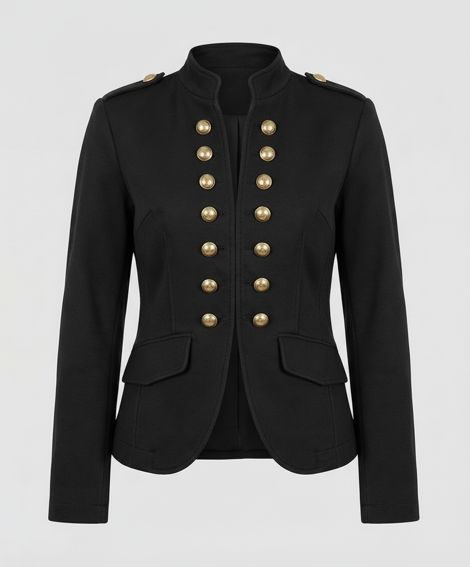 Damen Militärblazer Baumwolle Beige