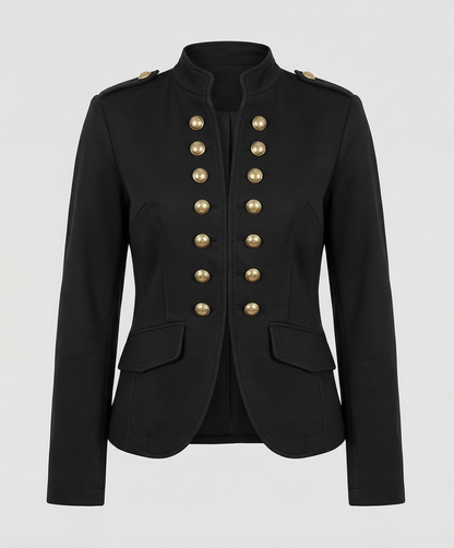 Damen Militärblazer Baumwolle Beige