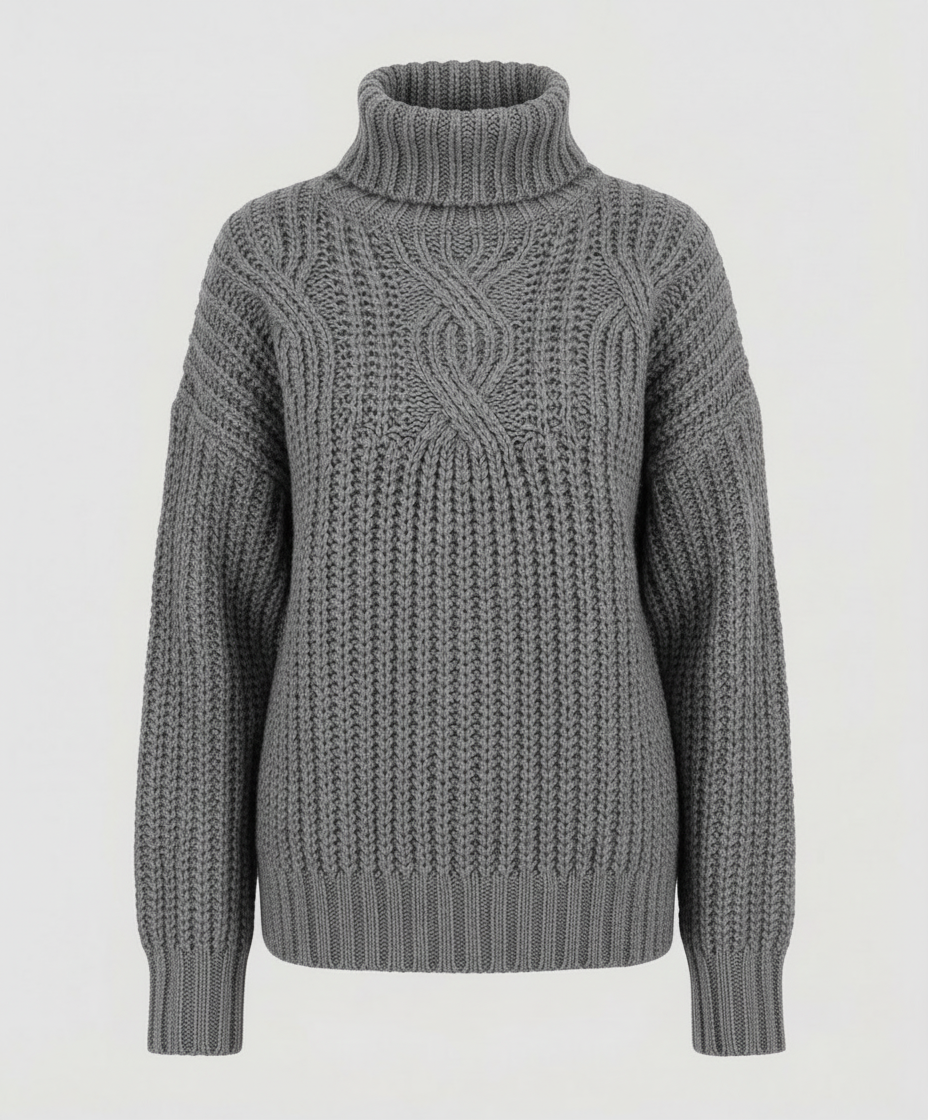 Damen Rollkragenpullover Bequem