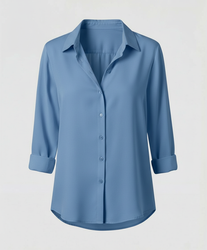 Damen Bluse Langarm Elegantes Design