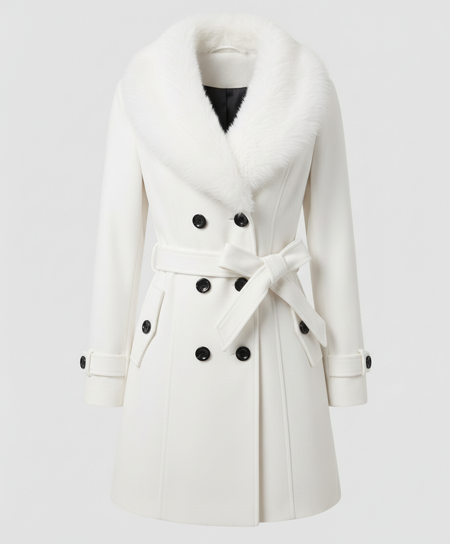 Damen Pelzmantel Elegantes Design