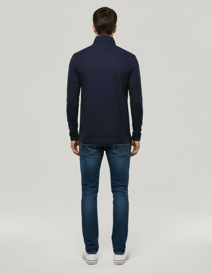 Herren Poloshirt Atmungsaktives Baumwoll Weiß