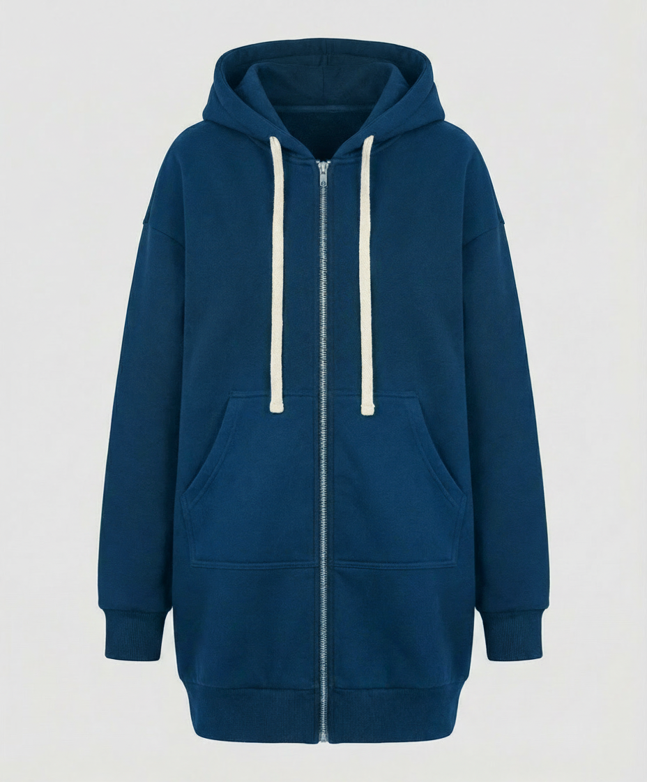 Damen Knielanger Komfort-Hoodie