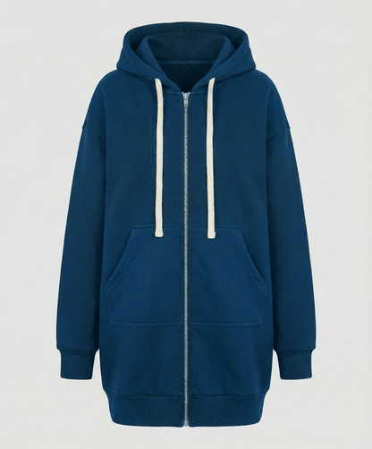 Damen Knielanger Komfort-Hoodie