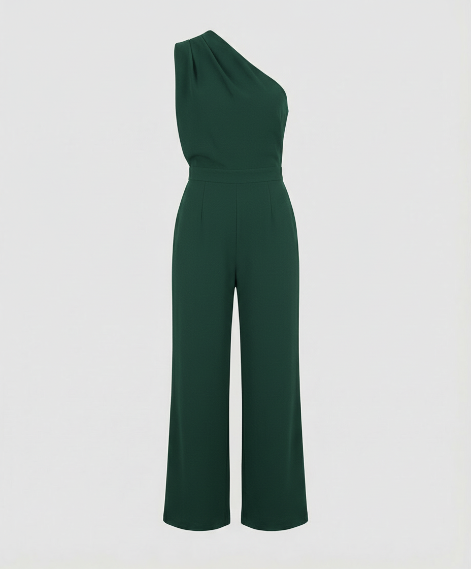 Damen Overall Rundhals Elegantes Design