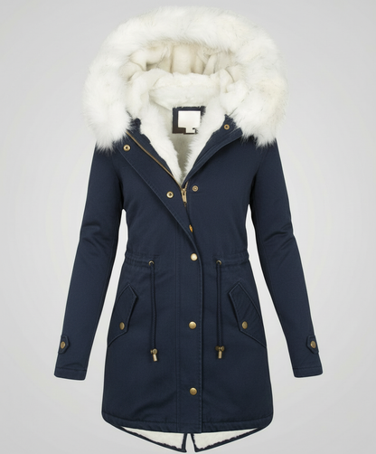 Damen Winterjacke Mittellang Warm