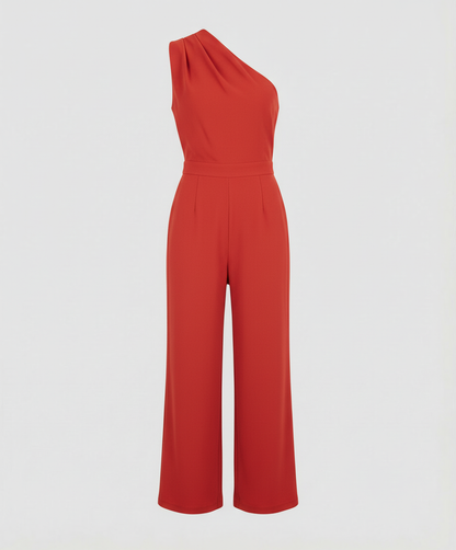 Damen Overall Rundhals Elegantes Design