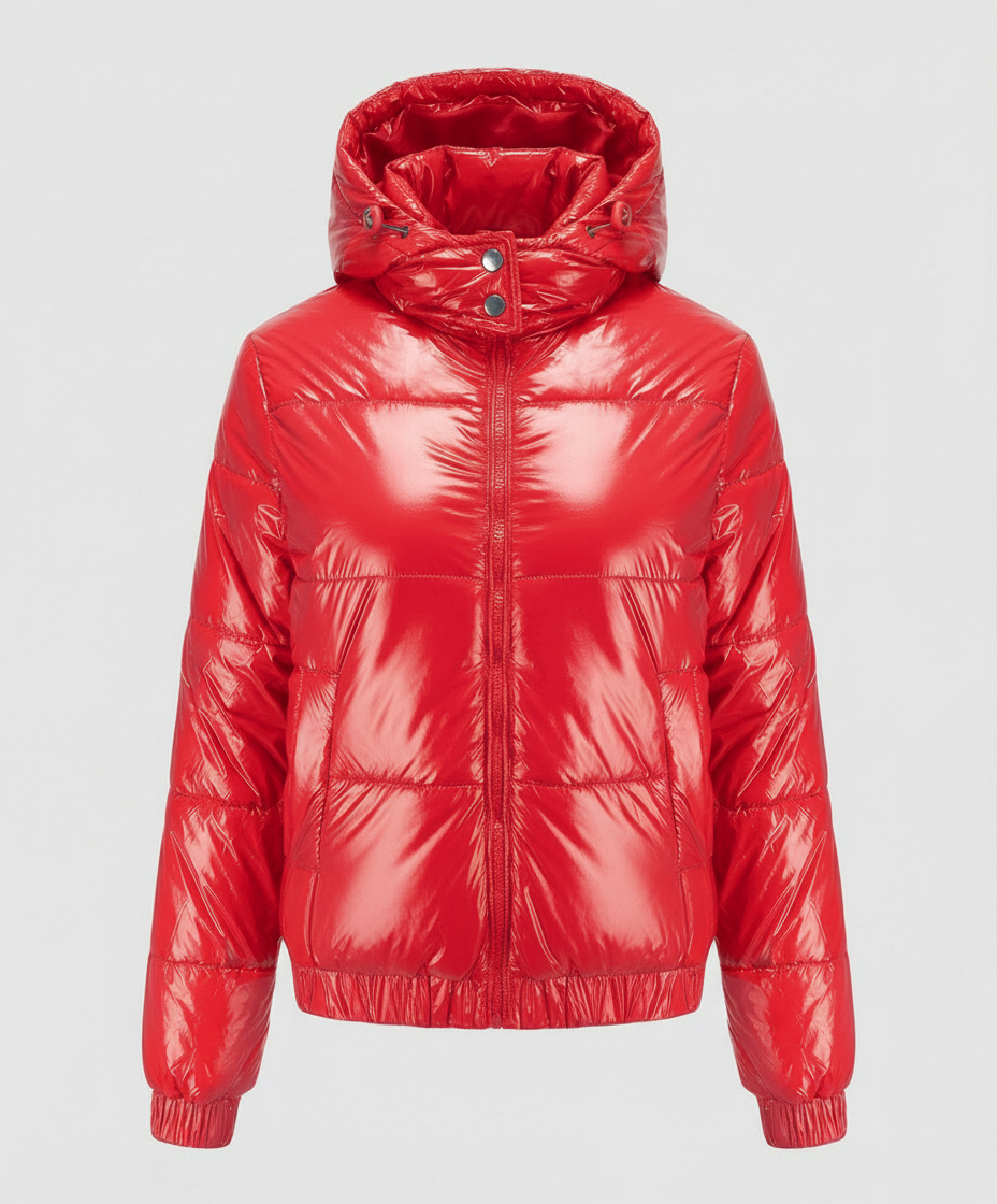 Damen Steppjacke Hochglanz