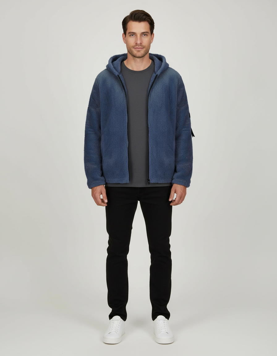 Schwere Winterjacke Fleece Damen Herren