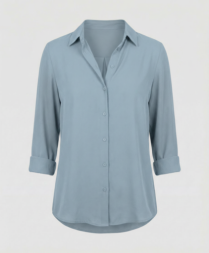 Damen Bluse Langarm Elegantes Design