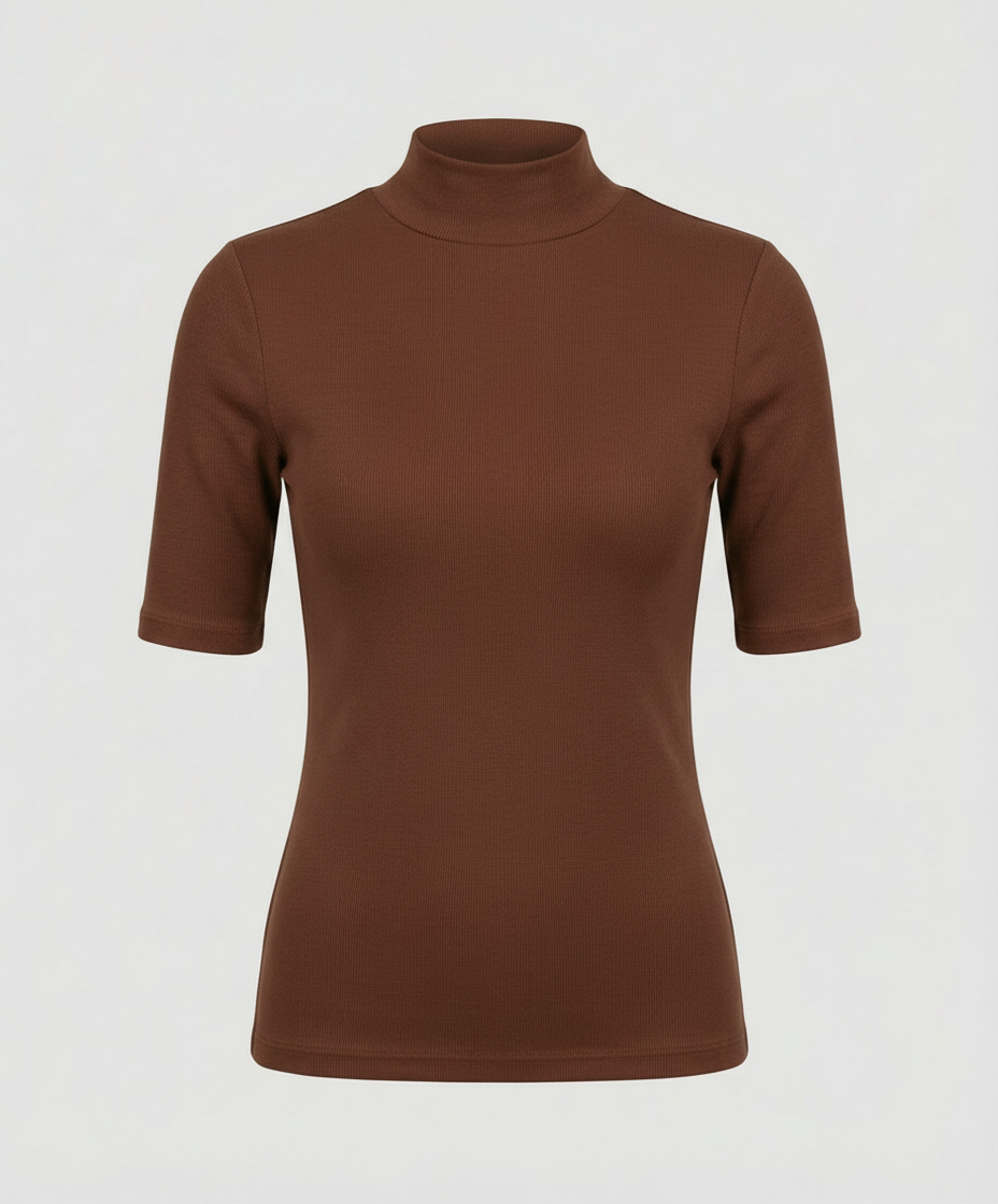Damen Feinstrick Rollkragenpullover Nahtlos