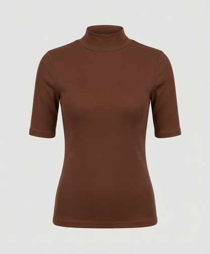 Damen Feinstrick Rollkragenpullover Nahtlos
