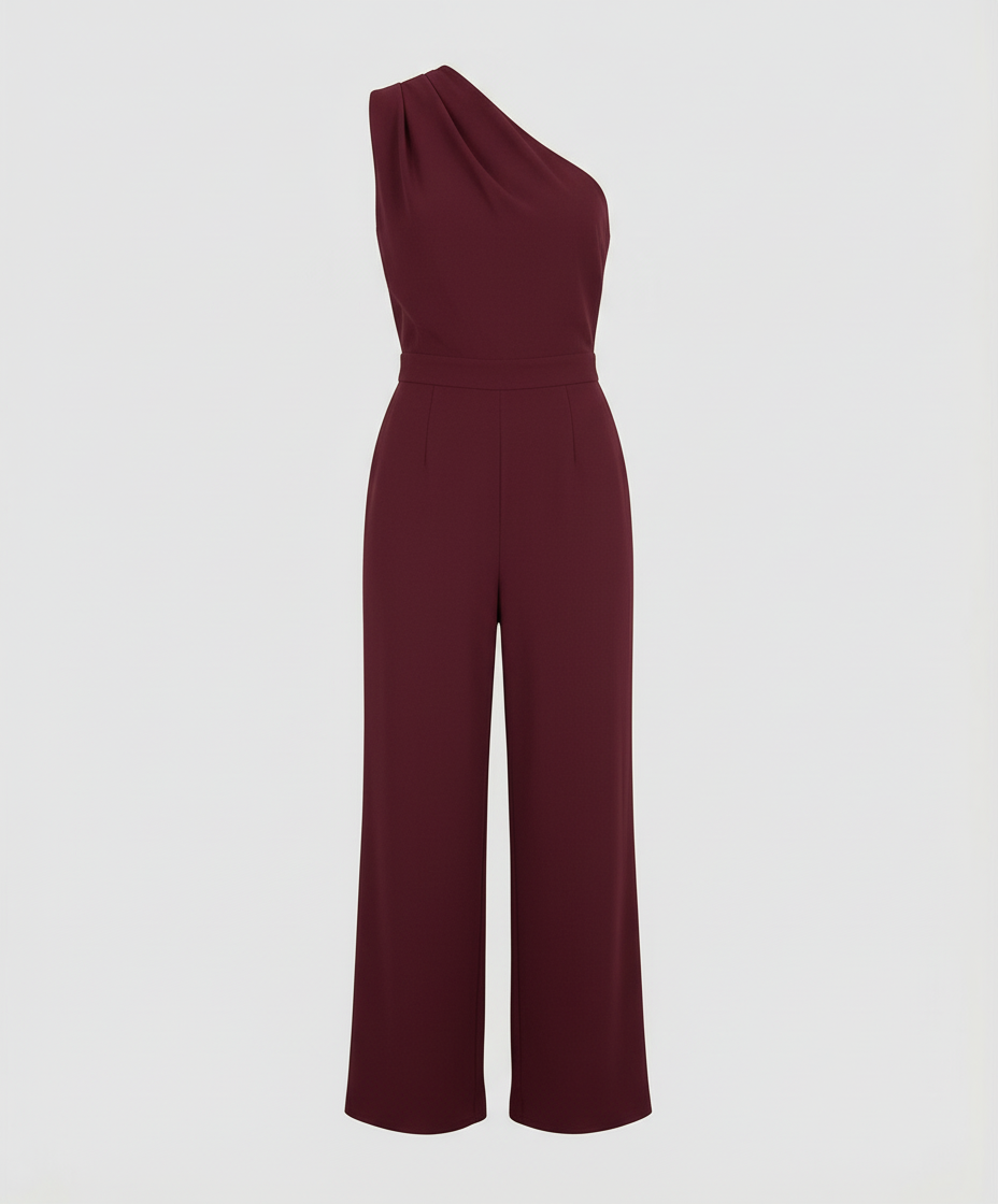 Damen Overall Rundhals Elegantes Design