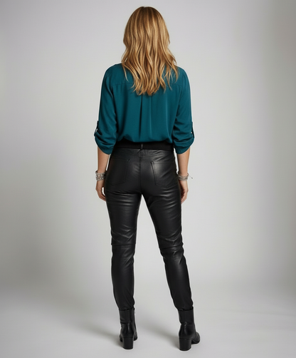 Damen Glitzerbluse mit Pailletten