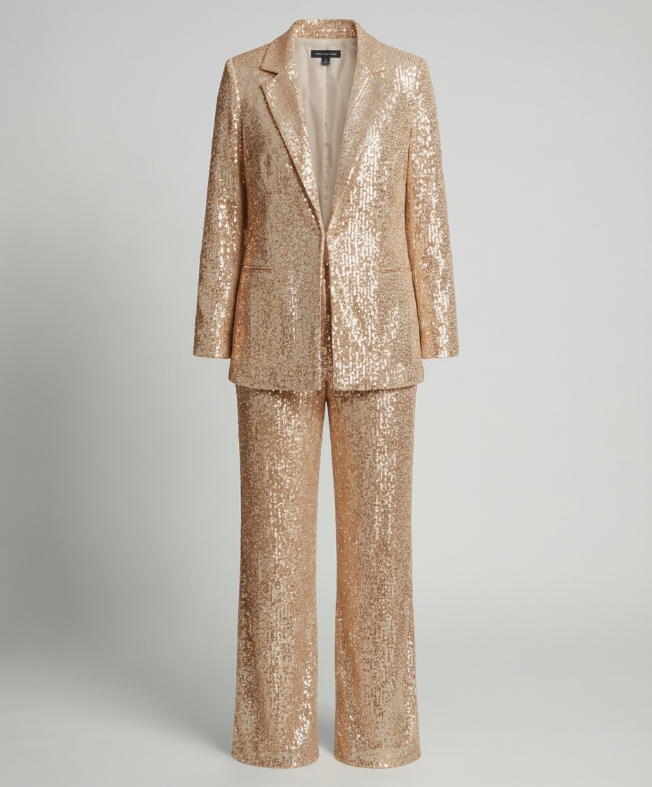 Eleganter Damen Blazeranzug Glitzernd