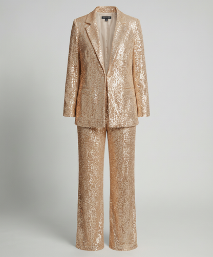 Eleganter Damen Blazeranzug Glitzernd
