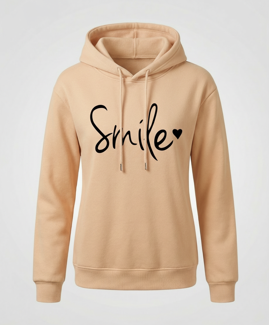 Damen Hoodie Lässig Bedruckt