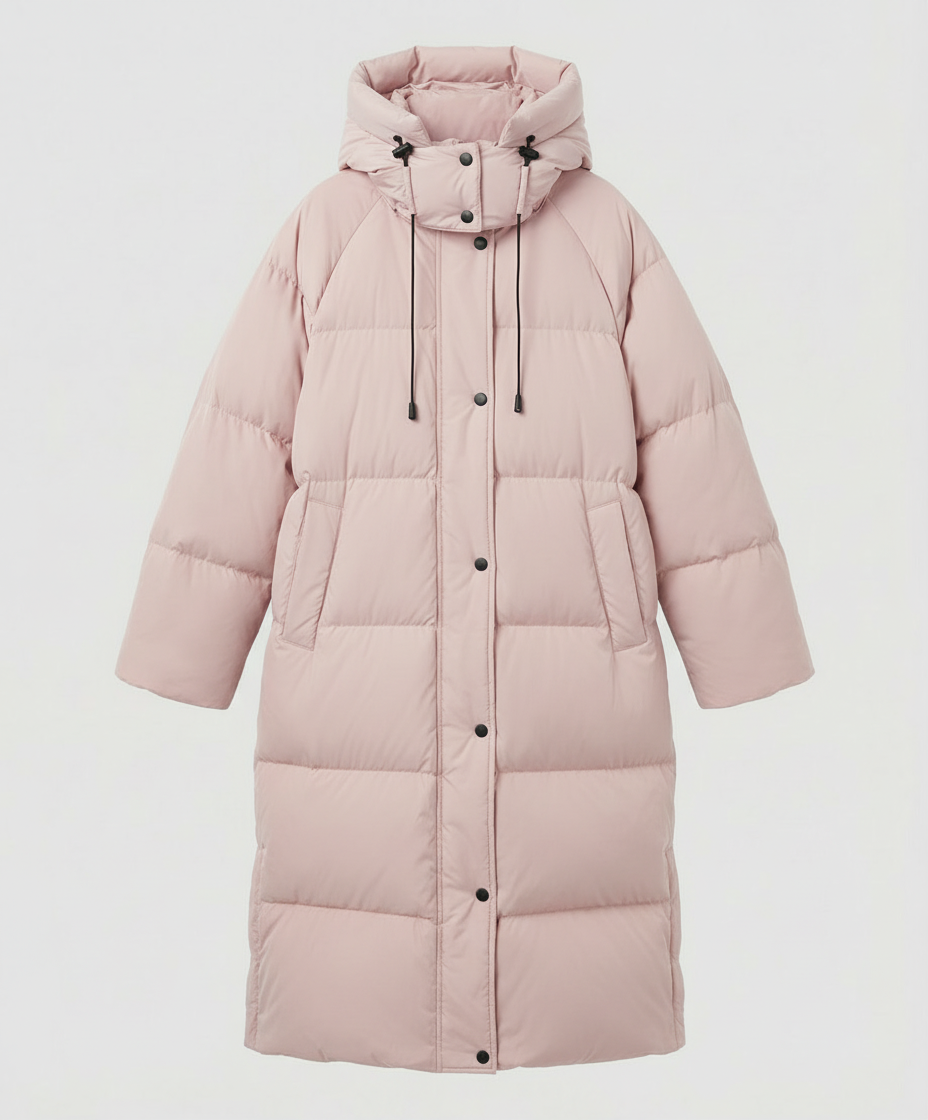 Damen Winterpufferjacke Lang