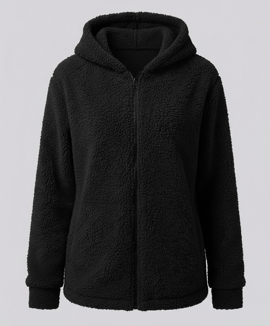 Damen Teddy Fleece Jacke