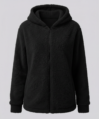 Damen Teddy Fleece Jacke