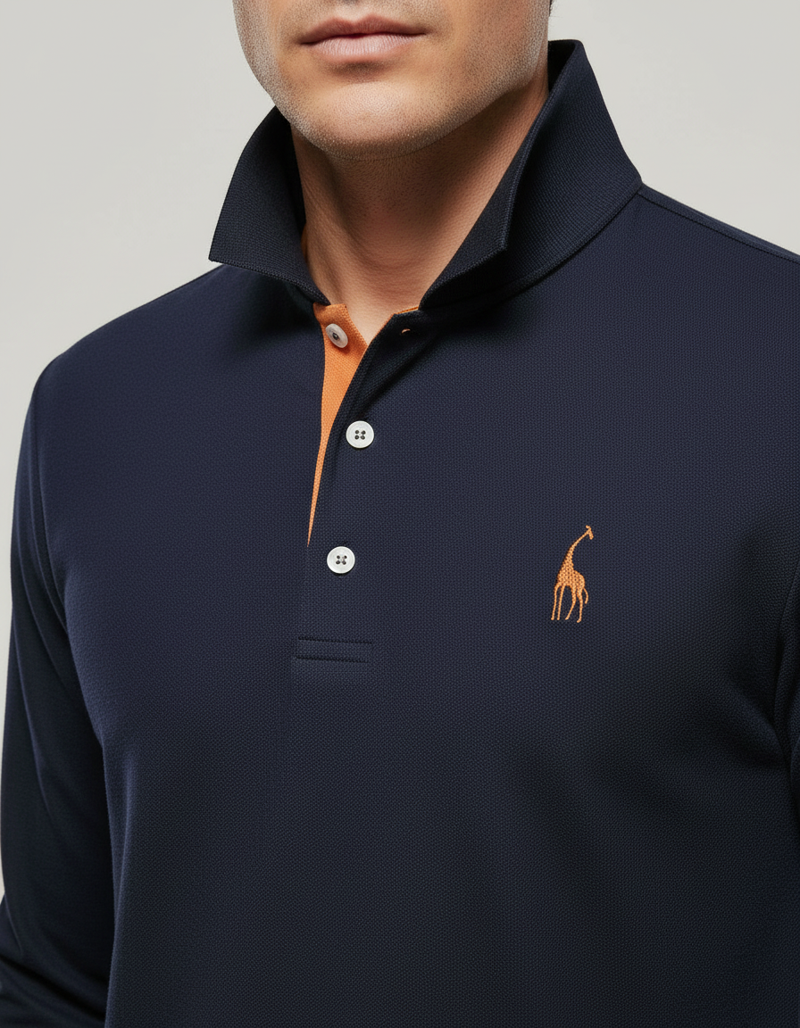 Herren Poloshirt Atmungsaktives Baumwoll Weiß