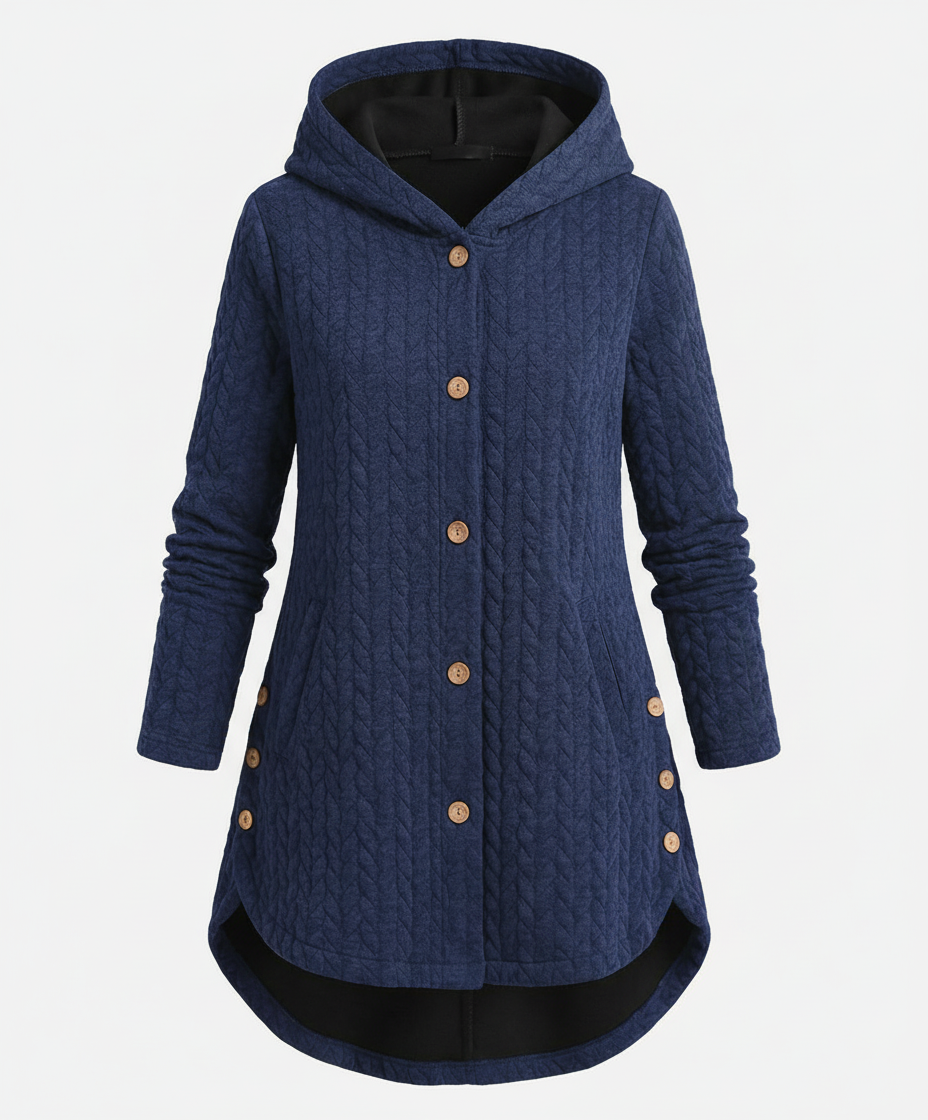 Damen Winterjacke RotweinFarben Baumwolle Warm