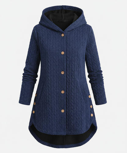 Damen Winterjacke RotweinFarben Baumwolle Warm