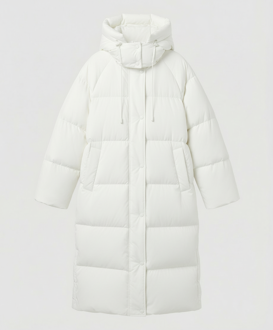 Damen Winterpufferjacke Lang