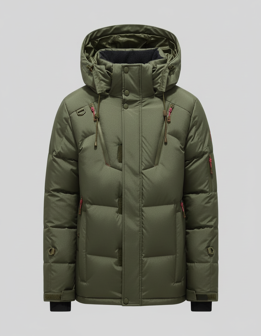Herren Daunenjacke Elegantes Design