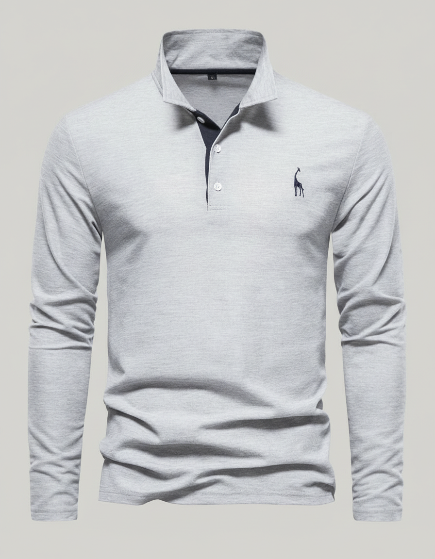 Herren Poloshirt Atmungsaktives Baumwoll Weiß