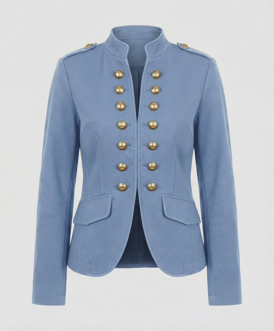 Damen Militärblazer Baumwolle Beige