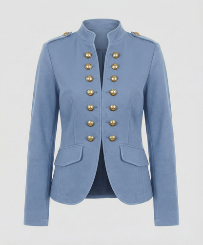 Damen Militärblazer Baumwolle Beige
