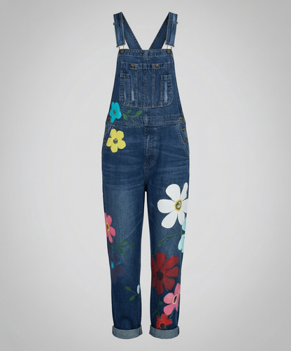 Damen Ärmelloser Denim-Overall