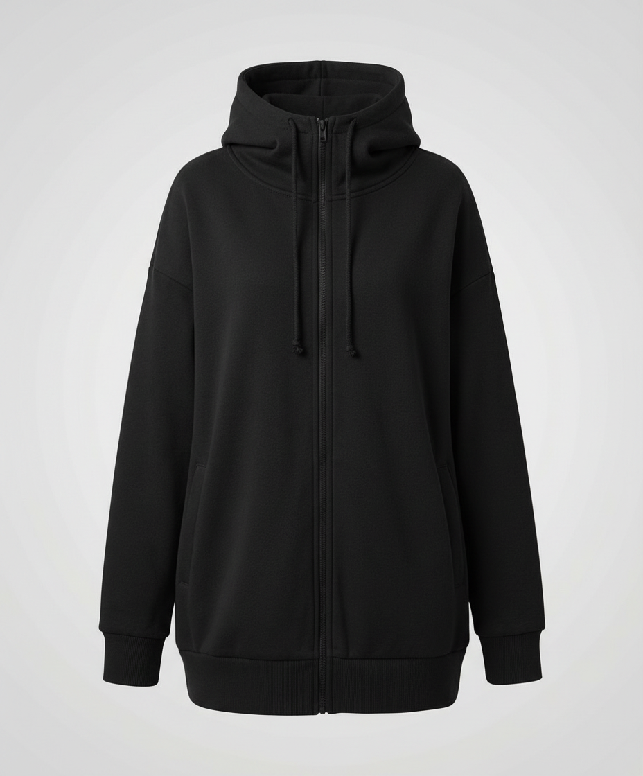 Damen Winterhoodie Kuschel Fleece