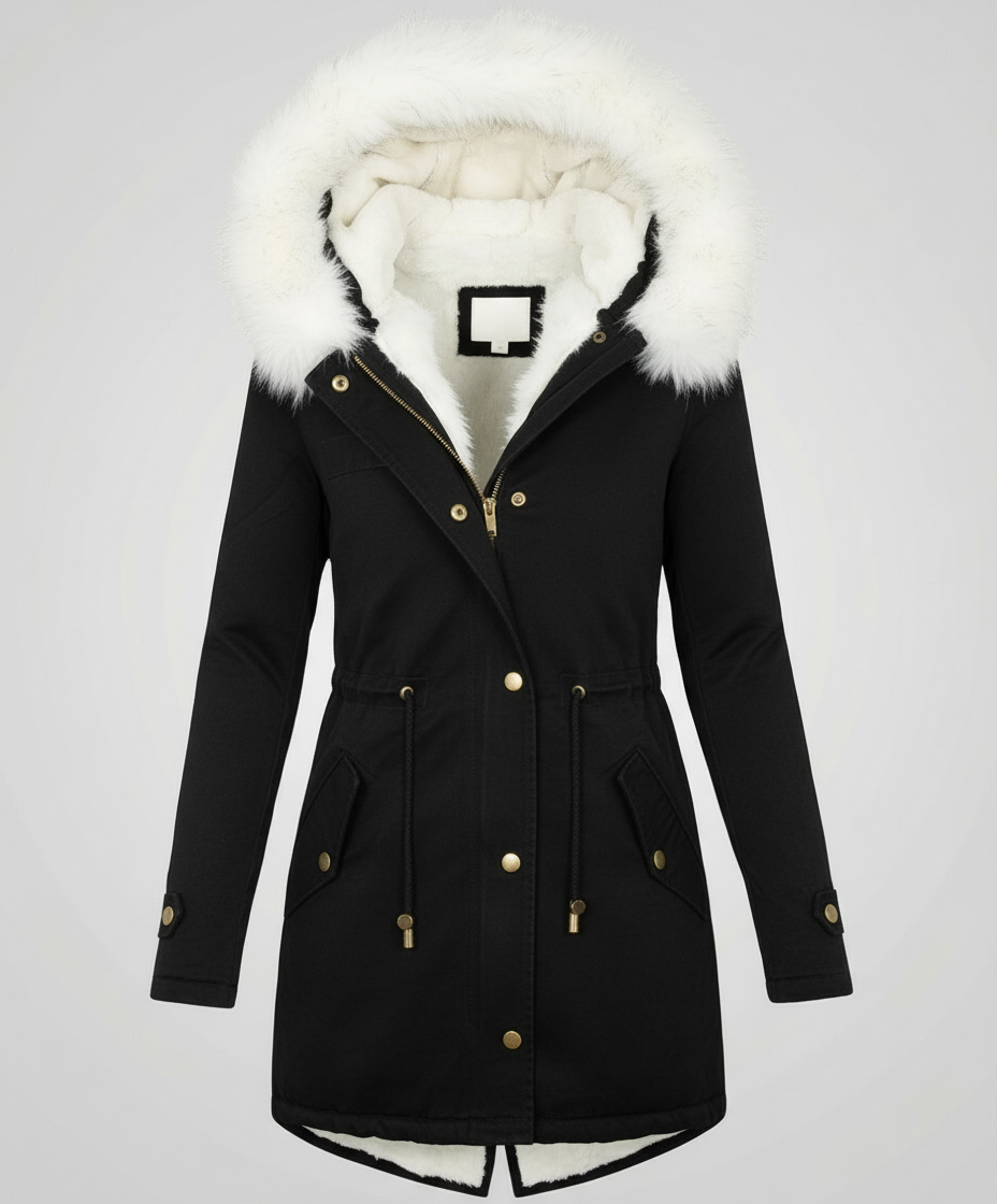 Damen Winterjacke Mittellang Warm