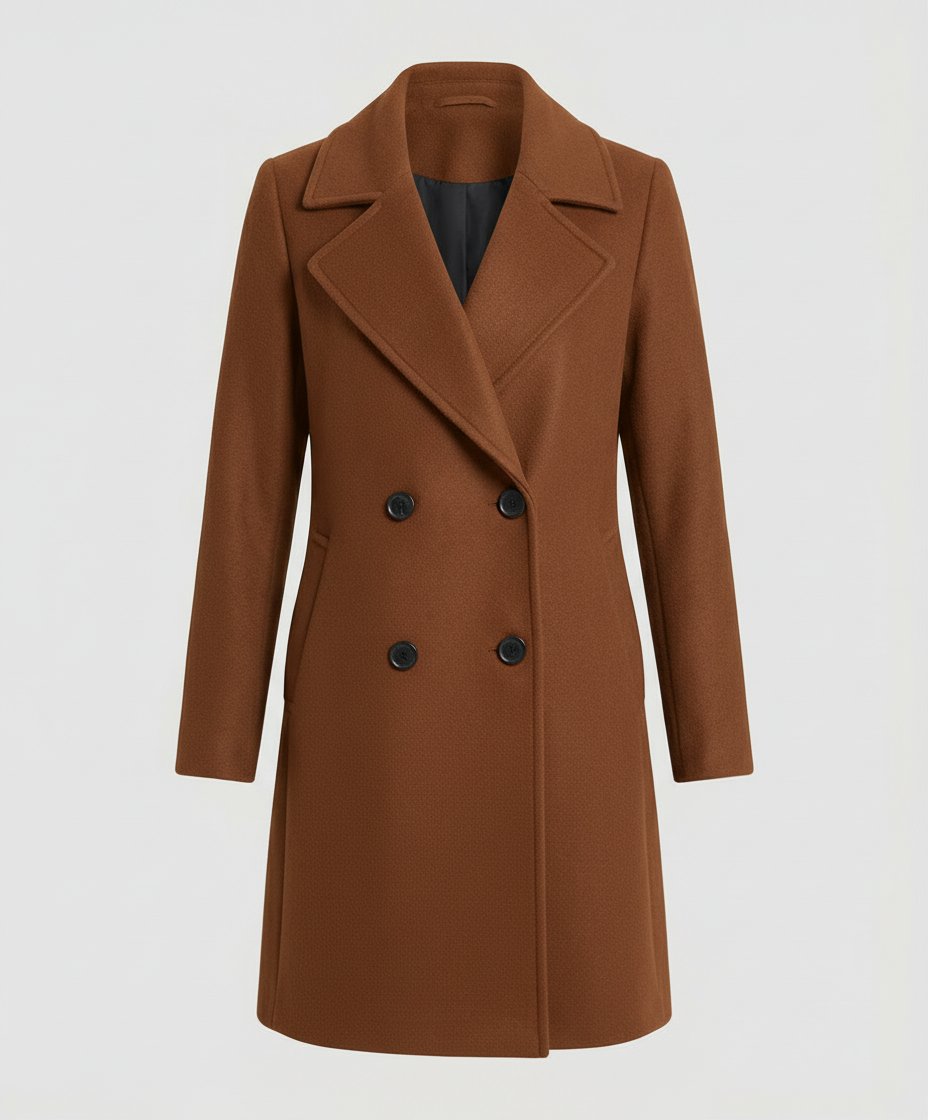 Damen Mantel Herbst Polyester Lang