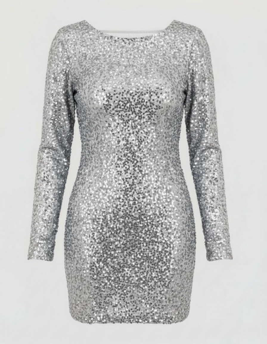 Damen Cocktailkleid Offene Rückseite Elegant