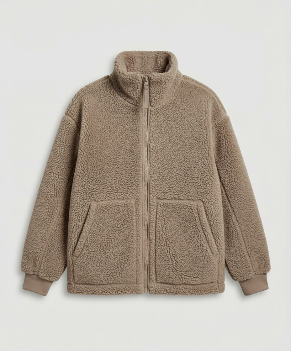 Herren Oversized Fleecejacke Warm wird zu: Herren Fleecejacke