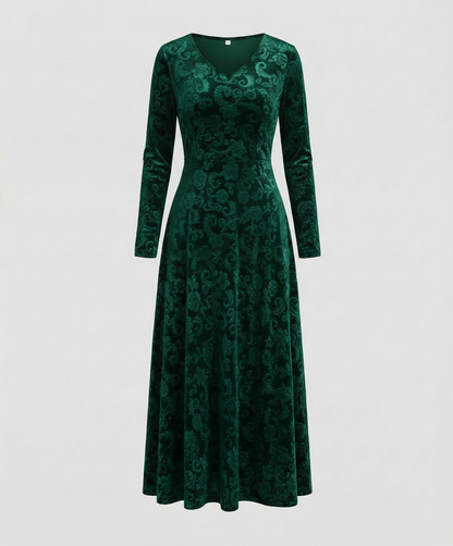 Figurschmeichelndes Damenkleid A-Linie
