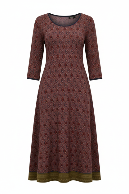 Eveloria Damen Midikleid Boho Stil
