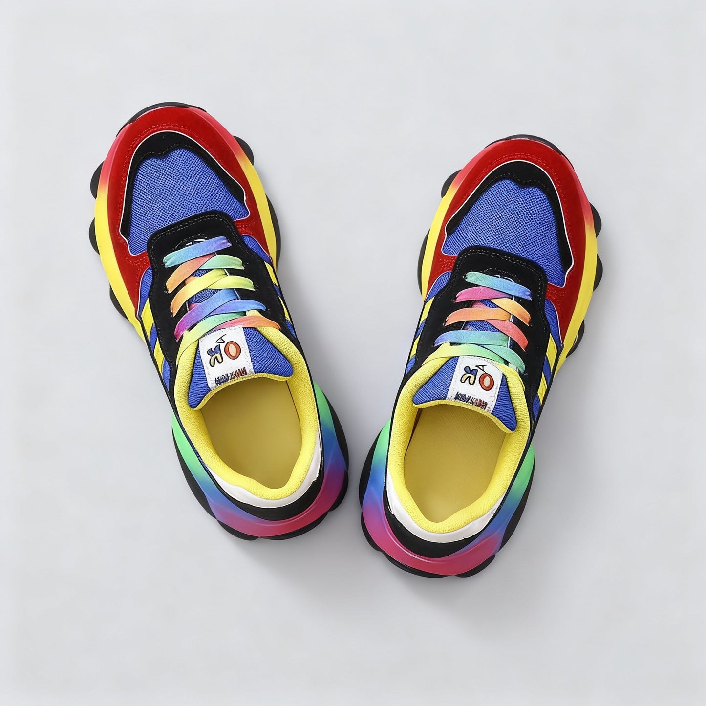 Damen Plateau Sneaker Bunt Sportlich
