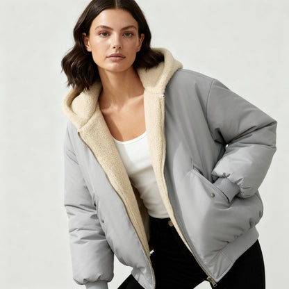 Damen Oversized Winterjacke Komfort