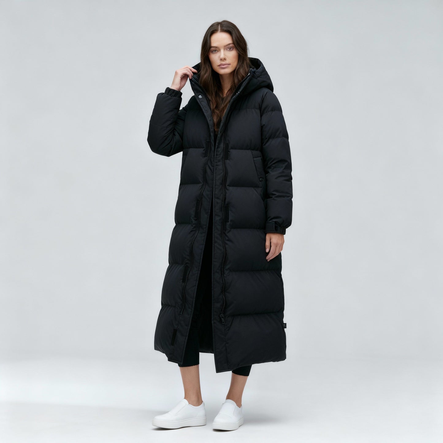 Damen Winterjacke Lang Winddicht