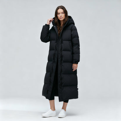 Damen Winterjacke Lang Winddicht
